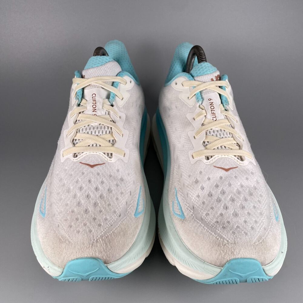 Hoka One One Clifton 9 Women's Size 9.5 B Frost Rose Gold Running Sneakers Shoes - Picture 2 of 10